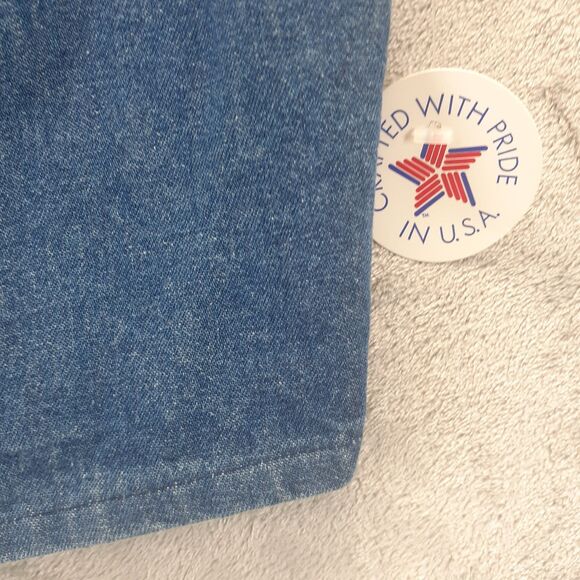 Luskeys Ryon’s Vintage Denim Vest Studded Concho Button USA Western Cowgirl Sz L - Picture 7 of 8